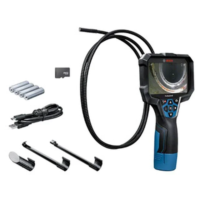 Bosch GIC 12V 5-27 C endoscope camera 8,3 mm x 1,5 m | 4 x battery + battery adapter | In a cardboard box