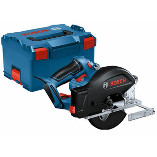 Bosch GKM 18V-50 cordless circular saw 18 V | Circular saw blade 136 mm x 20 mm | Cutting max. 50 mm | Carbon brush | Without battery and charger | in L-Boxx