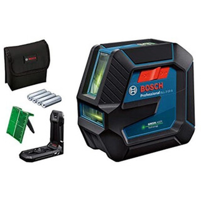 Bosch GLL 2-15 G Green line laser Range: 0 - 15 m | 4 x item | In a cardboard box