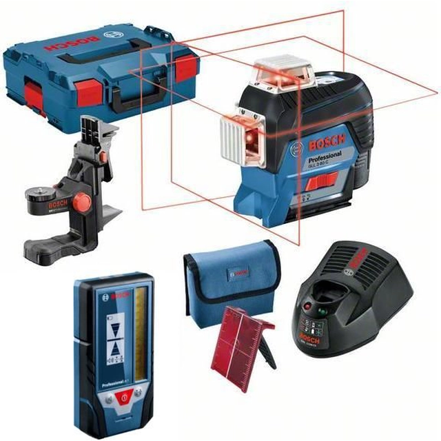 Bosch GLL rovinný laser 3-80 C červený 30 m