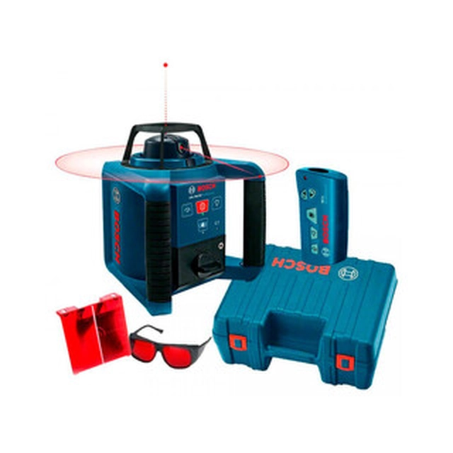 Bosch GRL 250 HV rotating laser Effective radius: 0 - 125 m | 3 x battery + battery adapter | In a suitcase