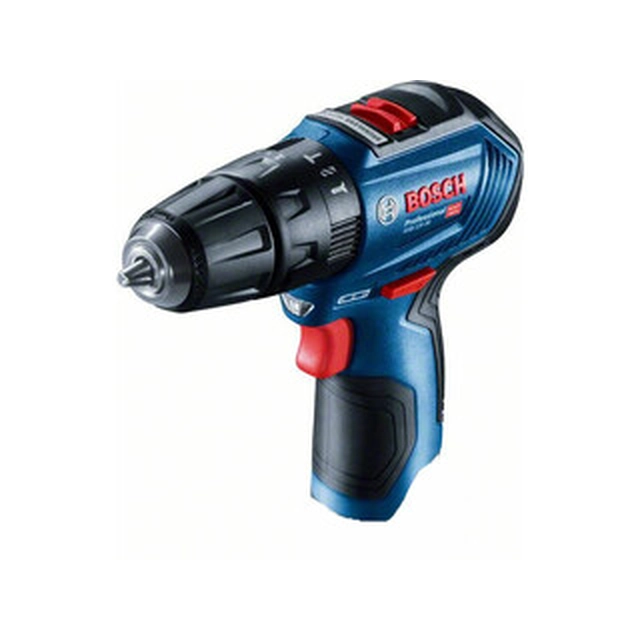 Bosch GSB 12V-30 akumulatora triecienurbjmašīna 12 V | 18 Nm/30 Nm | 1 - 10 mm | Oglekļa brushless | Bez akumulatora un lādētāja | Kartona kastē