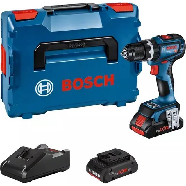 Bosch GSB borr/skruvdragare 18V-90 C 18 V 2 x batteri 4 Ah