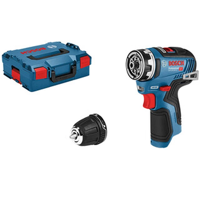 Bosch GSR 12V-35 FC akutrelli draiver koos padruniga 12 V | 35 Nm | Süsinikharjadeta | Ilma aku ja laadijata | L-Boxxis