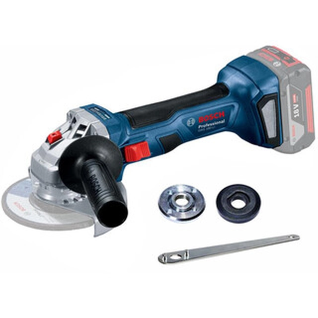 Bosch GWS 180-LI akkus sarokcsiszoló 18 V | 125 mm | 11000 RPM | Szénkefementes | Akku és töltő nélkül | Kartondobozban