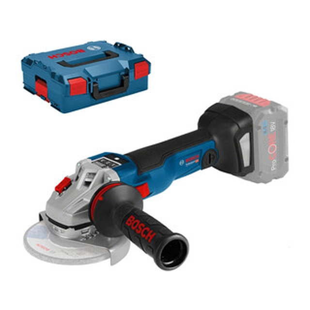 Bosch GWS 18V-10 SC akkukulmahiomakone 18 V | 150 mm | 4000 - 7500 RPM | Hiiliharjaton | Ilman akkua ja laturia | L-Boxxissa