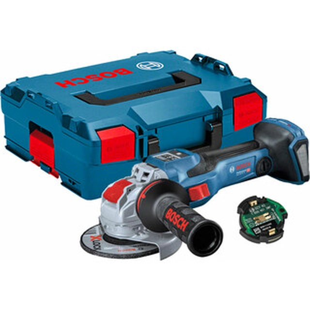 Bosch GWS 18V-15 SC akkus sarokcsiszoló 18 V | 150 mm | 2600 - 7400 RPM | Szénkefementes | Akku és töltő nélkül | L-Boxx-ban