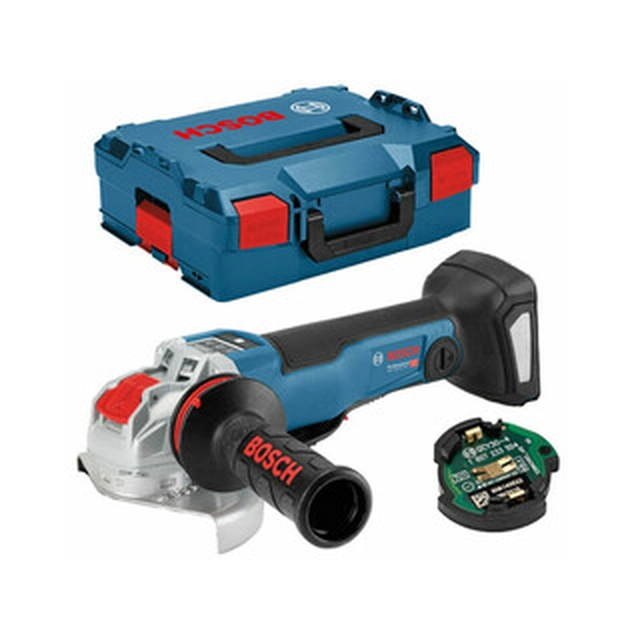 Bosch GWX 18V-10 PSC akkus sarokcsiszoló 18 V | 125 mm | 4500 - 9000 RPM | Szénkefementes | Akku és töltő nélkül | L-Boxx-ban