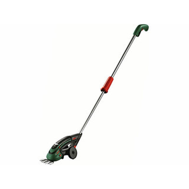 Bosch ISIO cordless lawnmower with telescopic pole