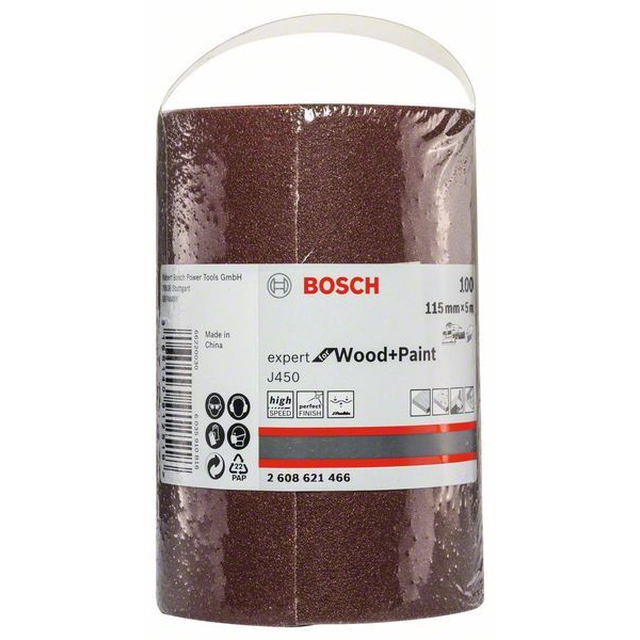 BOSCH J450 Especialista em madeira e tinta,115 mmx 5 m,G120 115mm x 5m, G120