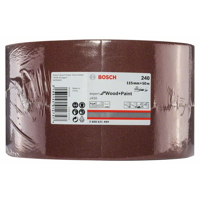 BOSCH J450 Expert for Wood and Paint,115 mmx 50 m,G240 115mm x 50m, G240