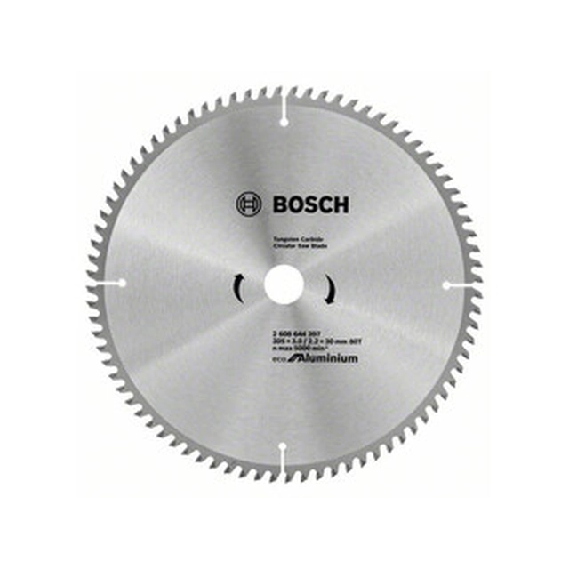 Bosch Kreissägeblatt 305 x 30 mm | Anzahl der Zähne: 80 db | Schnittbreite: 3 mm