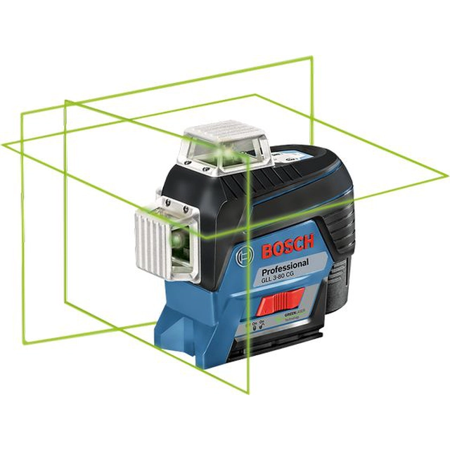 Bosch Laser płaszczyznowy GLL 3-80 CG zielony 30 m