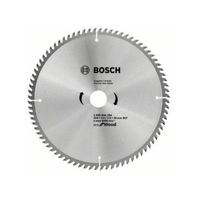 Bosch list kružne pile 254 x 30 mm | broj zubaca: 80 db | širina rezanja: 3 mm