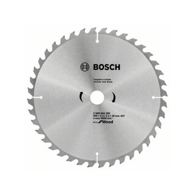 Bosch list kružne pile 305 x 30 mm | broj zubaca: 40 db | širina rezanja: 3,2 mm