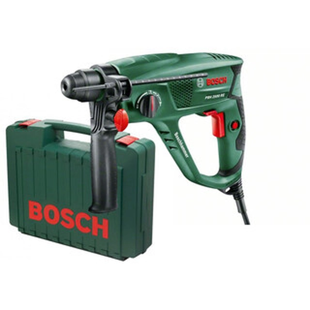 Bosch PBH 2500 RE elektrická príklepová vŕtačka 1,9 J | V betóne: 22 mm | 2,2 kg | 600 W | SDS-Plus | V kufri