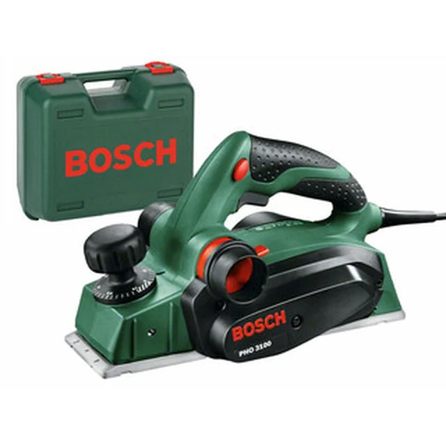 Bosch PHO 3100 elektrische schaafmachine 230 V | 750 W | Breedte 82 mm | Diepte 0 - 3,1 mm | In een koffer
