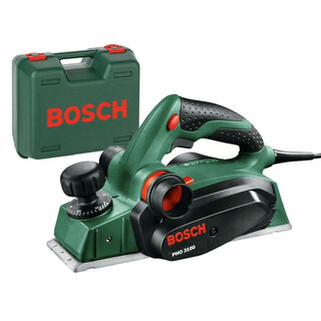 Bosch PHO 3100 електрорубанок 230 V | 750 W | Ширина 82 мм | Глибина 0 - 3,1 мм | У валізі