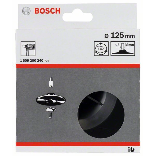 BOSCH Placă suport 125 mm,8 mm