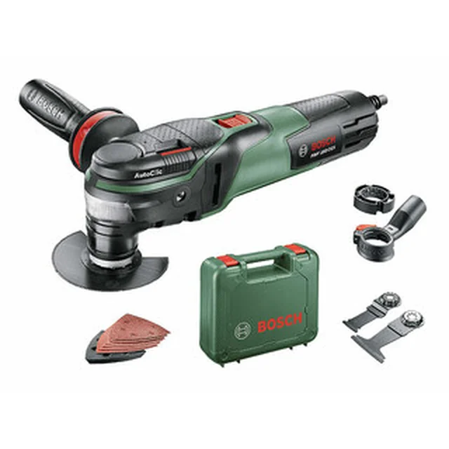 Bosch PMF 350 CES elektrisk multifunktionsmaskin vibrator 15000 - 20000 1/min | 2,8 ° | / | 350 vikt | I en resväska