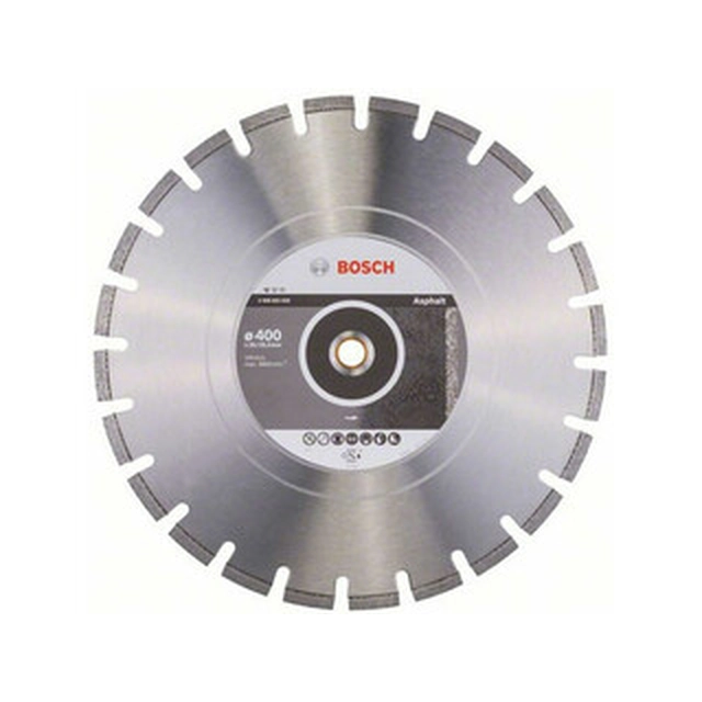 Bosch Professional asfalta dimanta griešanas diskam 400 x 25,4 mm