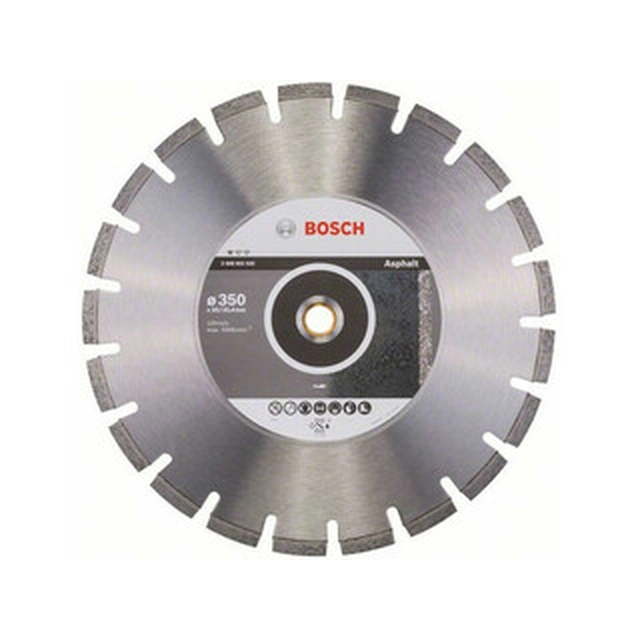 Bosch Professional Asfaltin timanttileikkuulevylle 350 x 25,4 mm
