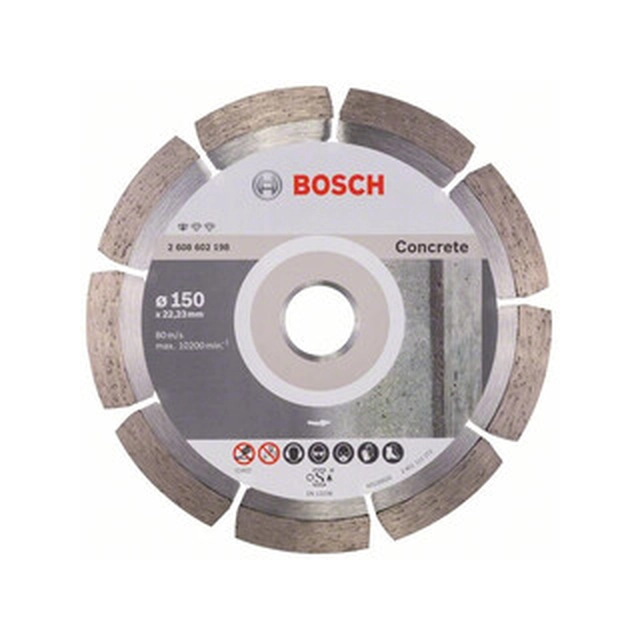 Bosch Professional for Concrete diamond cutting disc 150 x 22,23 mm