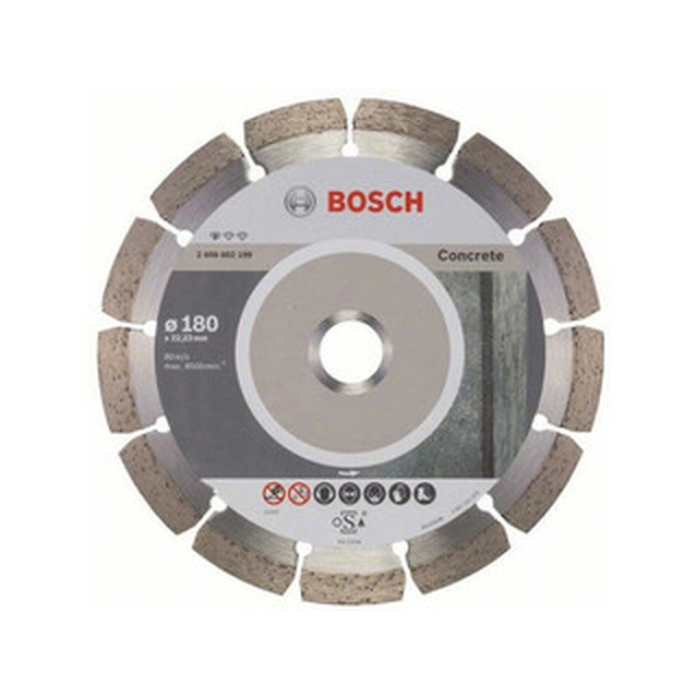 Bosch Professional for Concrete diamond cutting disc 180 x 22,23 mm