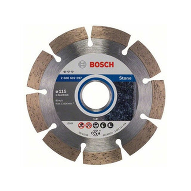 Bosch Professional for Stone diamond cutting disc 115 x 22,23 mm