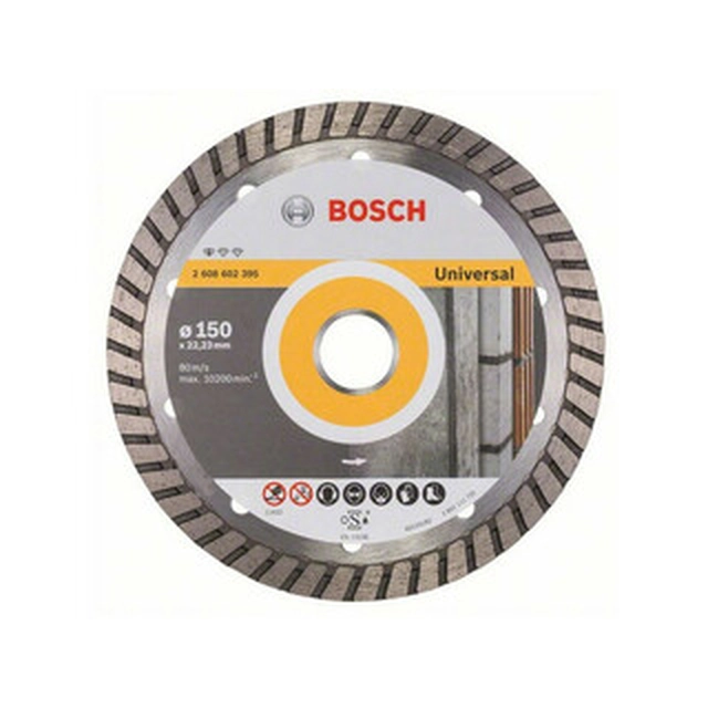 Bosch Professional for Turbo diamond cutting disc 150 x 22,23 mm