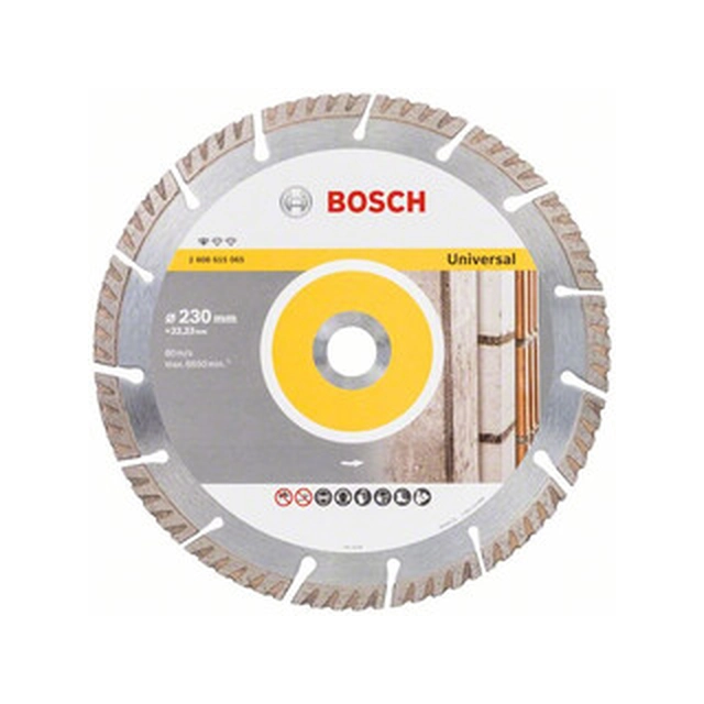 Bosch Professional for Universal diamond cutting disc 230 x 22,23 mm