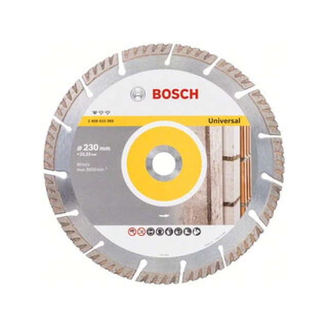 Bosch Professional für Universal-Diamanttrennscheibe 230 x 22,23 mm