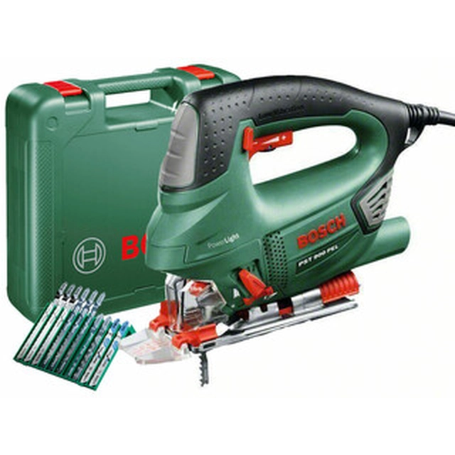 Bosch PST 900 PEL electric jigsaw Stroke length: 23 mm | Number of strokes: 500 - 3100 1/min | 620 W | In a suitcase