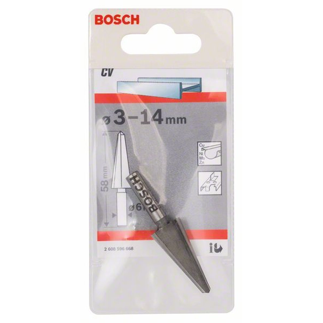 BOSCH Reamers, cylindrical 3-14 mm,58 mm,6 mm