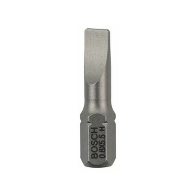 Bosch SL 0,8 x płaski bit napędowy 25 mm | 1/4 płaski bit sterownika 25 szt