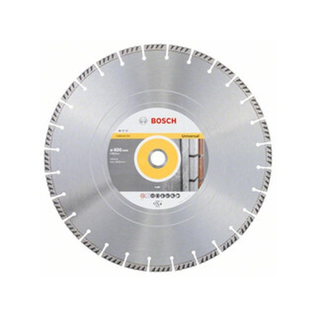 Bosch-standardi yleiskäyttöisille timanttileikkuulevyille 400 x 25,4 mm