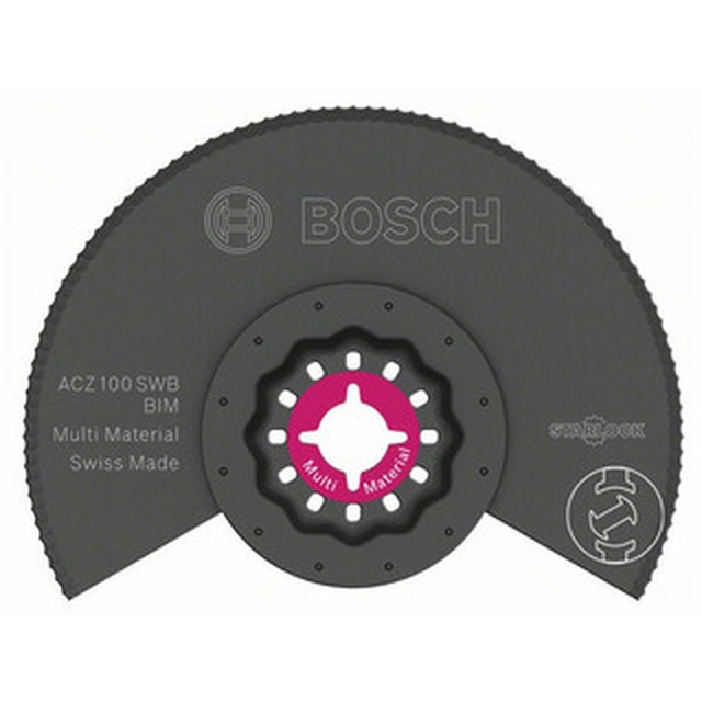 Bosch Starlock segment saw blade for oscillating multi-machine ACZ 100 SWB BIM