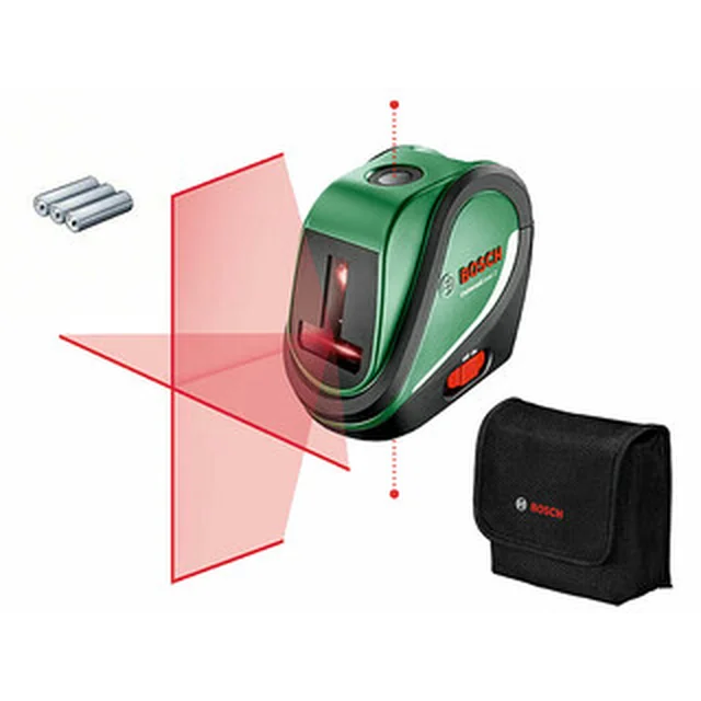 Bosch UniLevel 2 Basic line laser Kantama: 0 - 10 m | 3 x tuote | Pahvilaatikossa