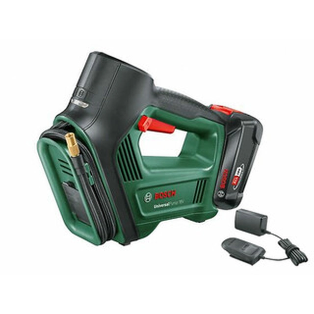 Bosch Universal Pump 18V akumulatora sūknis 18 V | 30 l/min | 0 - 10,3 bārs | Oglekļa suka | 1 x 2 Ah akumulators + lādētājs | Kartona kastē