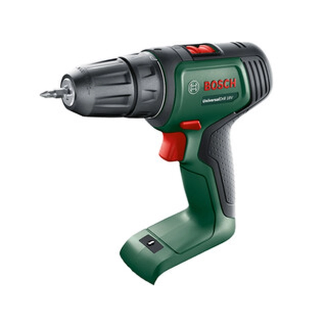 Bosch UniversalDrill 18V-EC akkus fúrócsavarozó tokmányos 18 V | 60 Nm | Szénkefés | Akku és töltő nélkül | Kartondobozban