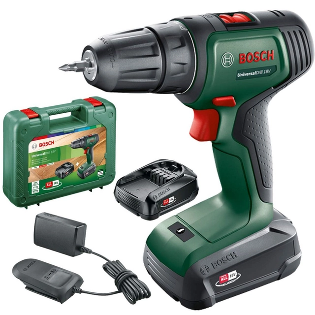 BOSCH UniversalDrill Akumulátorová príklepová vŕtačka 18 V