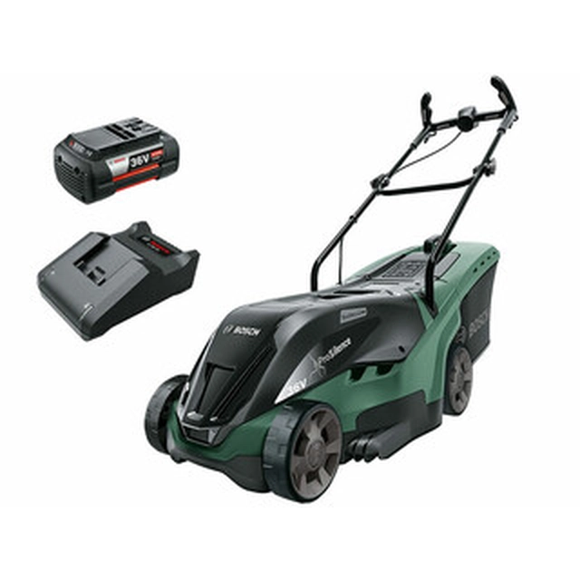 Bosch UniversalRotak 36-550 cordless lawnmower 36 V | 360 mm | 550 m² | Carbon brush | 1 x 4 Ah battery + charger