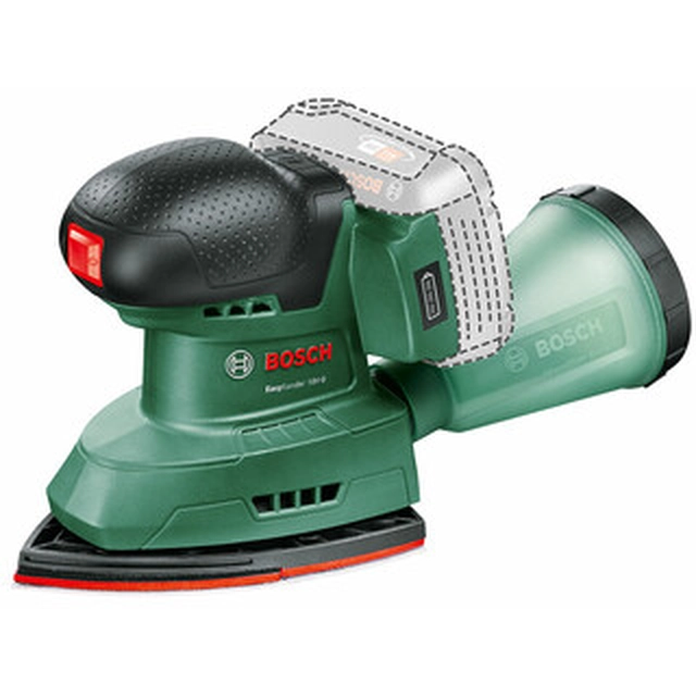 Bosch UniversalSander 18V aku vibratsioonilihvija 18 V | 93 x 93 mm | Süsihari | Ilma aku ja laadijata | Pappkarbis