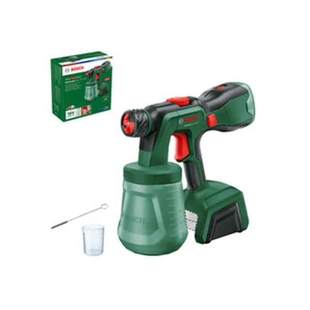 Bosch UniversalSpray 18V-300 cordless paint sprayer 18 V | 0 - 300 l/min | Tank 1200 ml | Without battery and charger | In a cardboard box