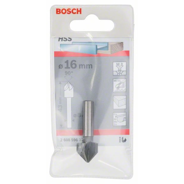 BOSCH valamud 16,0 mm, m 8, 43 mm,8 mm