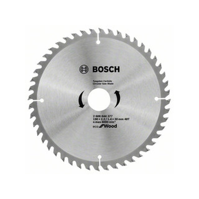 Boschi ketassaeleht 190 x 30 mm | hammaste arv: 48 db | lõikelaius: 2,2 mm