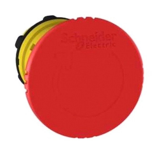 Botão Schneider Electric Safety acionado vermelho por rotação sem luz de fundo - ZB5AS844
