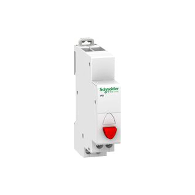 Botão único Schneider Electric com retorno por mola iPB-20-01-R 20A 1NC vermelho (A9E18031)