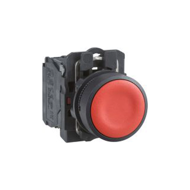 Botón de control Schneider Electric 22mm rojo con retorno por resorte 1R (XB5AA42)