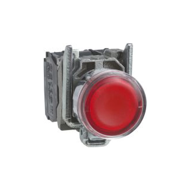 Botón de control Schneider Electric 22mm rojo con retroiluminación 1Z 1R (XB4BW34M5)